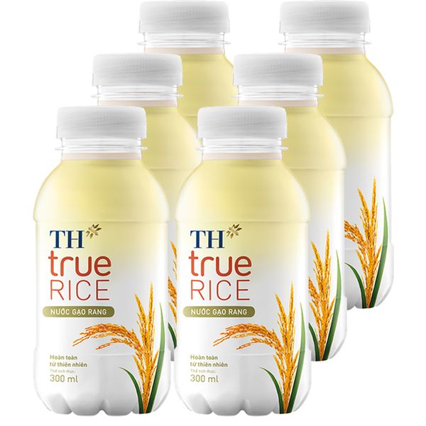  Nước gạo rang TH true RICE lốc 6 chai x 300 ml 