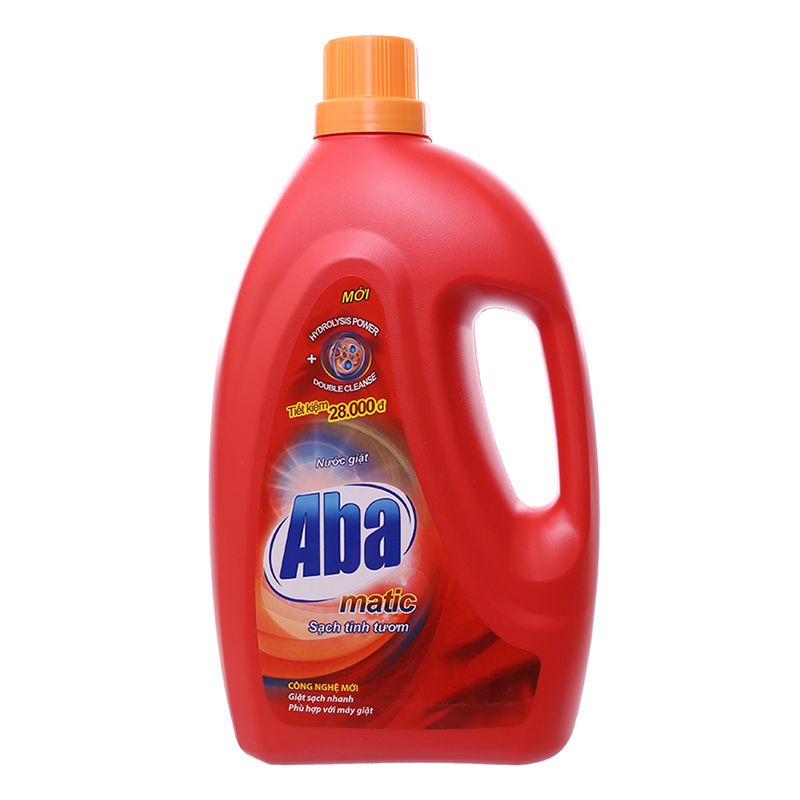  Nước giặt Aba Matic đỏ chai 2,75kg 