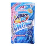  Nước giặt Attack Extra khử mùi hương hoa anh đào bộ 2 túi x 1,4 kg 