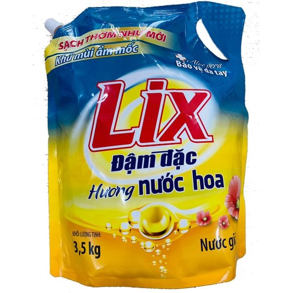  Nước giặt Lix Matic hương nước hoa túi 3,5 lít 