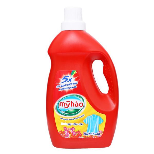  Nước giặt Mỹ Hảo đậm đặc diệt khuẩn chai 1,8 kg 