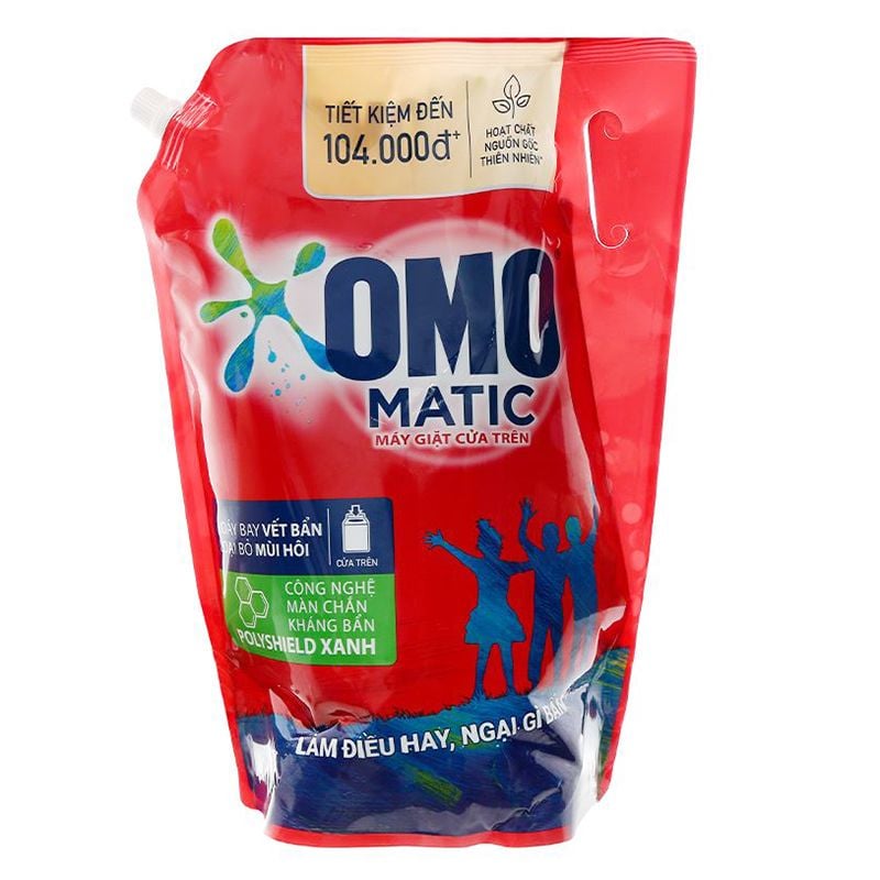  Nước giặt Omo Matic cửa trên túi 3,9 kg 