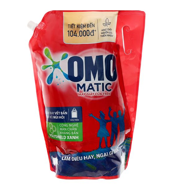  Nước giặt Omo Matic cửa trên túi 3,1 kg 