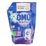  Nước giặt OMO Matic cửa trước thư thái hương hoa oải hương túi 1,9 lít 