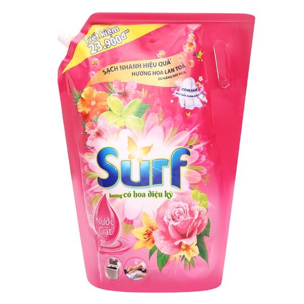  Nước giặt Surf hương cỏ hoa diệu kỳ túi 3,3 lít 