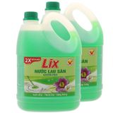  Nước lau nhà Lix 2X đậm đặc hương nắng mai bộ 2 can x 4kg 