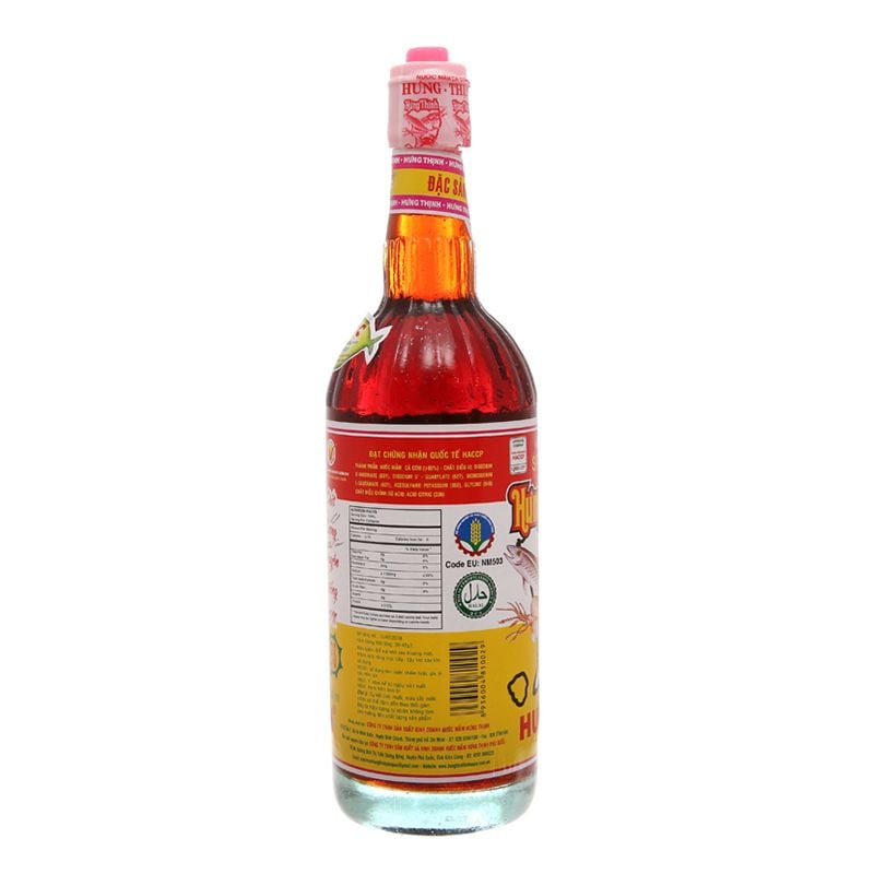  Nước mắm cá cơm Hưng Thịnh 40 độ đạm thùng 12 chai x 750 ml 