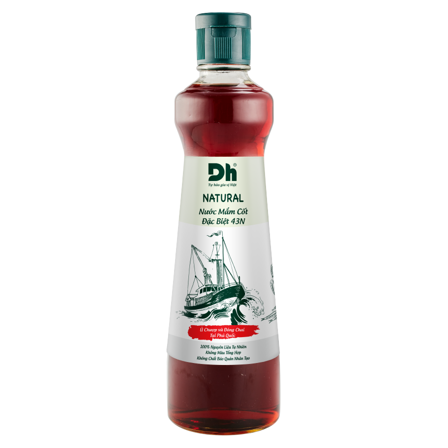  Nước mắm cốt đặc biệt 40 độ đạm DH Foods natural chai 180 ml 