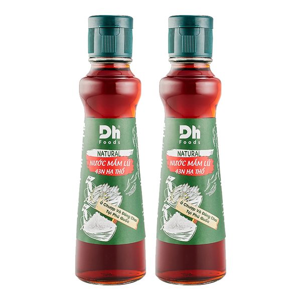  Nước mắm lú hạ thổ 43 độ đạm DH Foods natural bộ 2 chai x 180 ml 