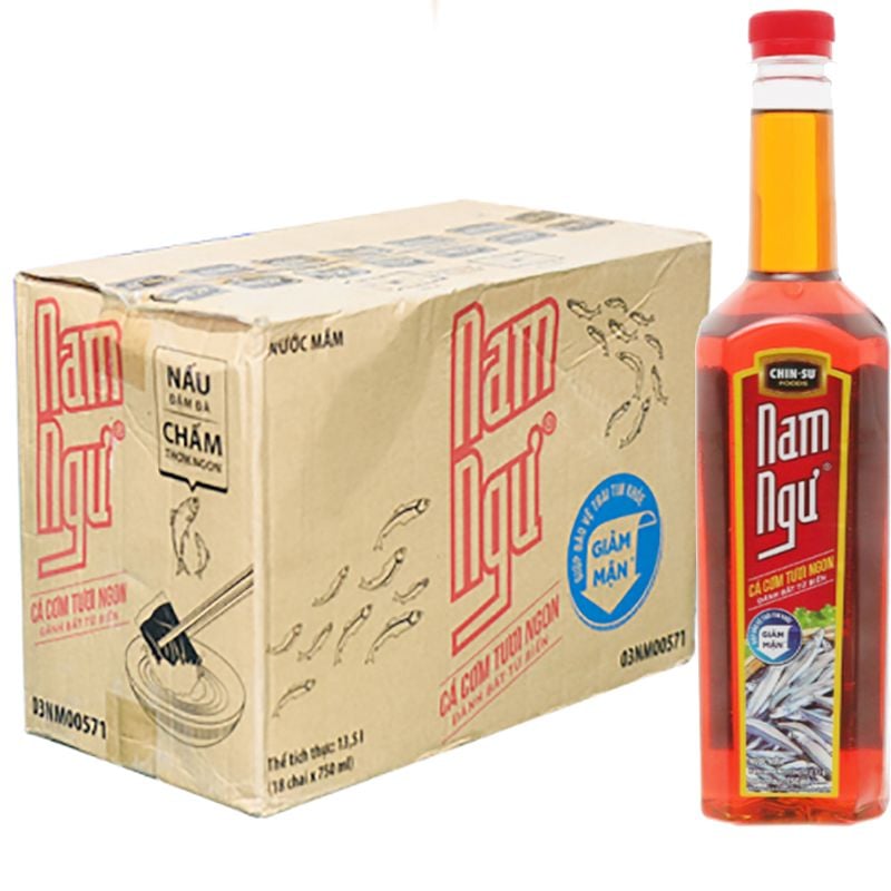  Nước mắm Nam Ngư 3 trong 1 thùng 24 chai x 750 ml 