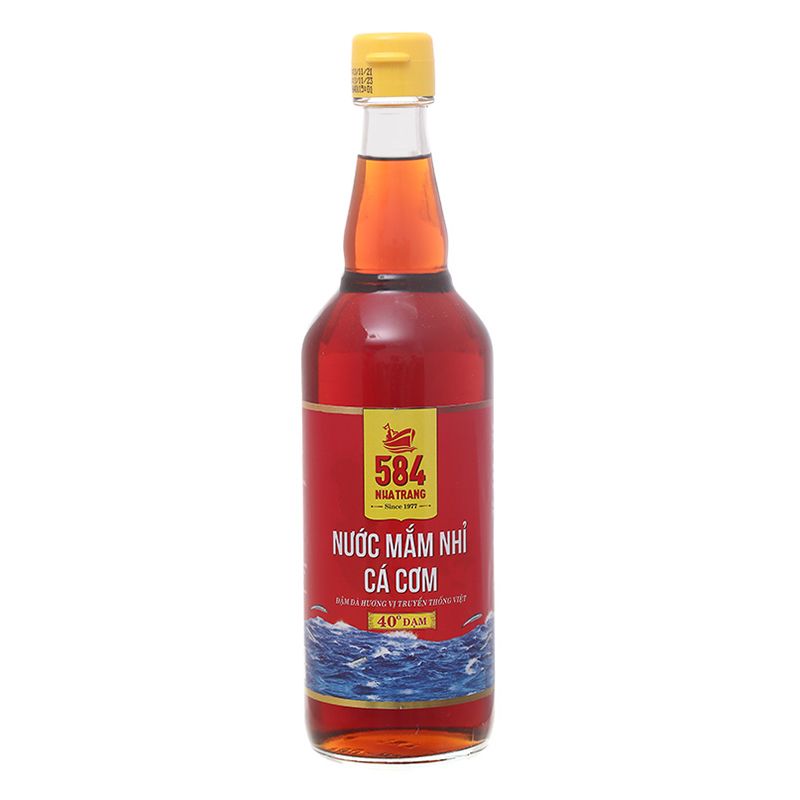 Nước mắm nhỉ 584 Nha Trang 40 độ đạm chai 510ml 