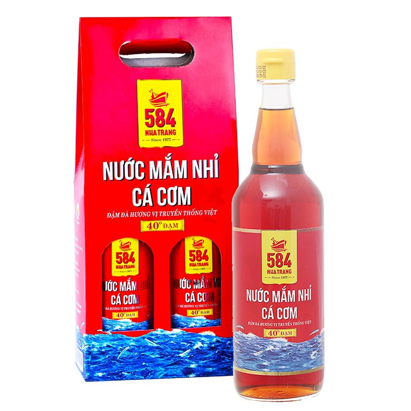  Nước mắm nhỉ 584 Nha Trang 40 độ đạm chai 510ml 