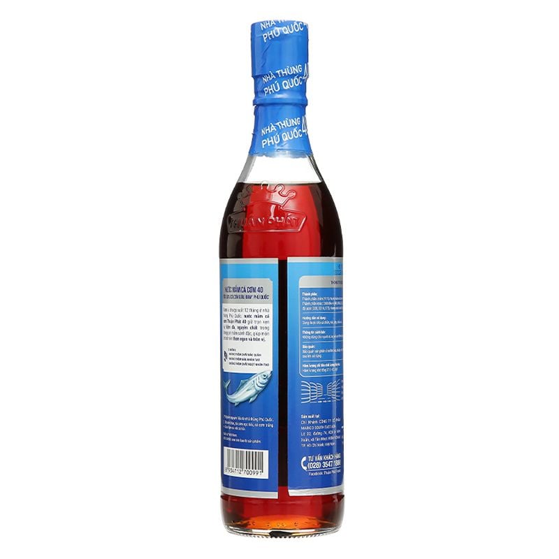  Nước mắm cá cơm Thuận Phát 40 độ đạm chai 490ml 