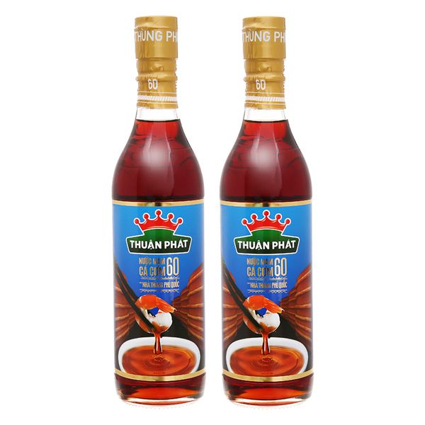  Nước mắm nhĩ cá cơm Thuận Phát 60 độ đạm bộ 2 chai x 500ml 