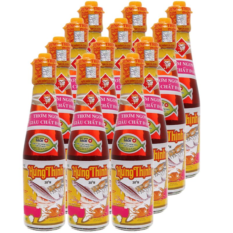  Nước mắm nhĩ Hưng Thịnh 38 độ đạm thùng 30 chai x 200 ml 