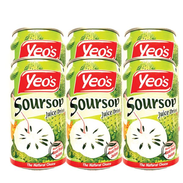  Nước mãng cầu Yeo's lốc 6 lon x 300 ml 