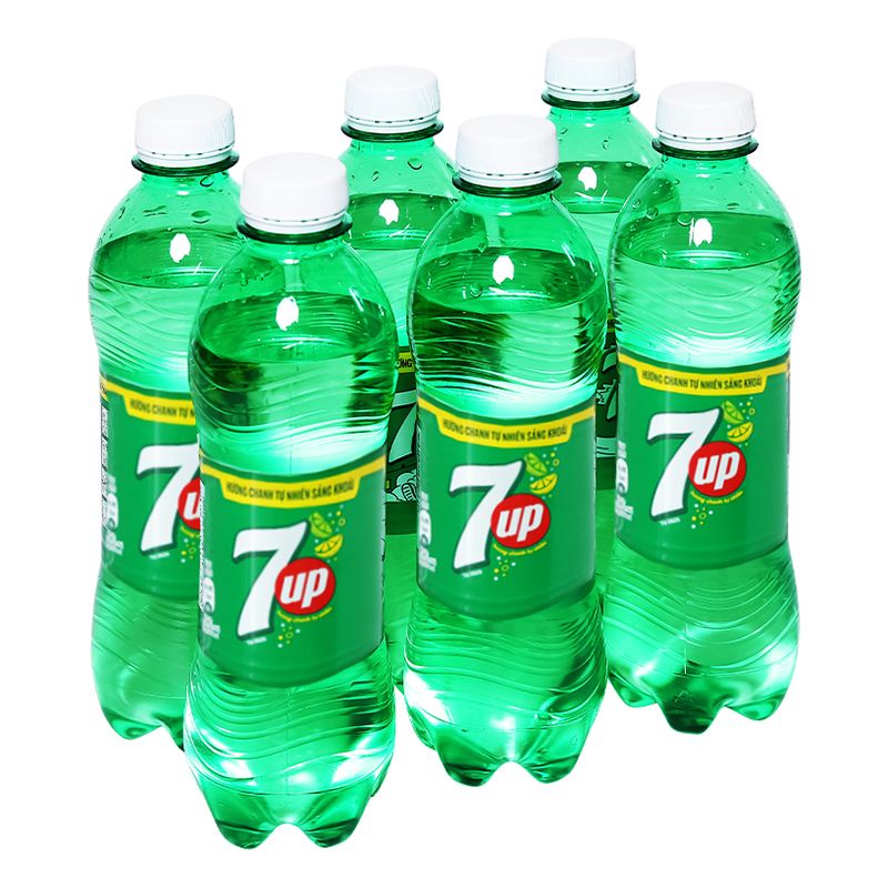 Nước ngọt 7 Up vị chanh lốc 6 chai x 390ml 