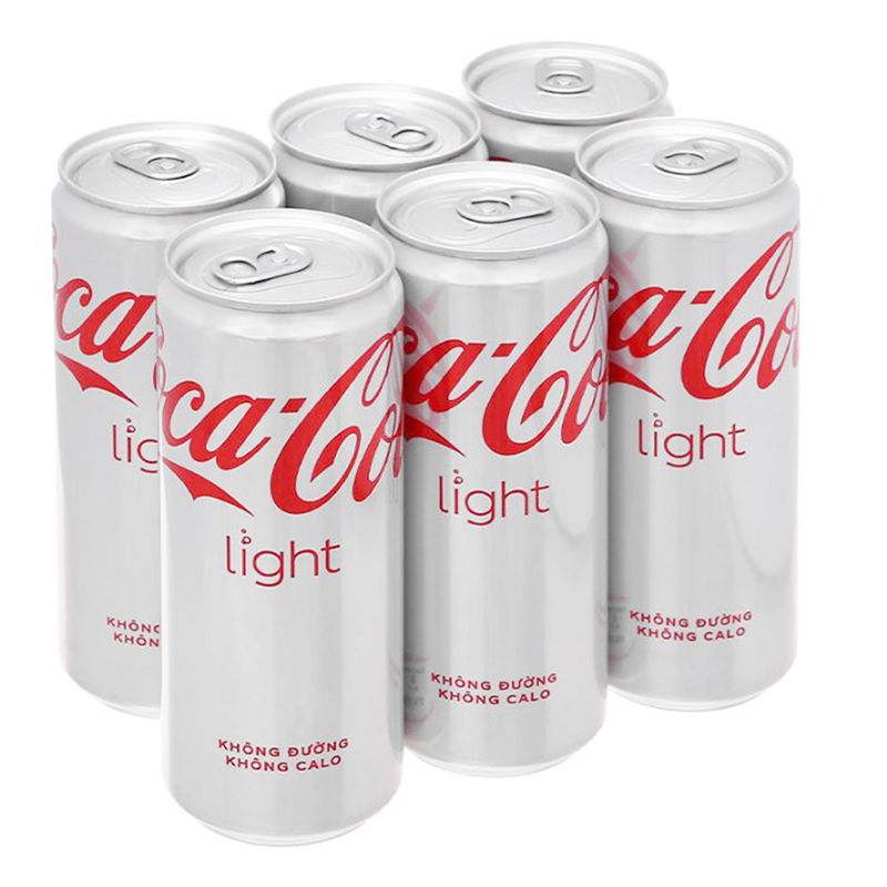  Nước giải khát có gas không đường Coca Cola Light thùng 24 lon x 330ml 