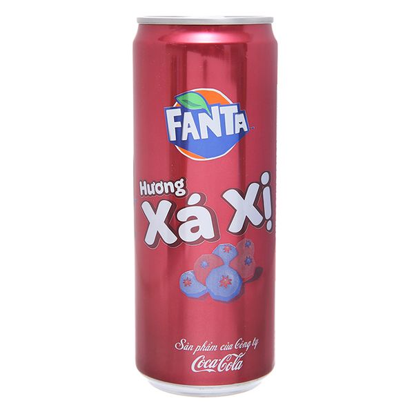  Nước ngọt Fanta hương sá xị lon 330ml 