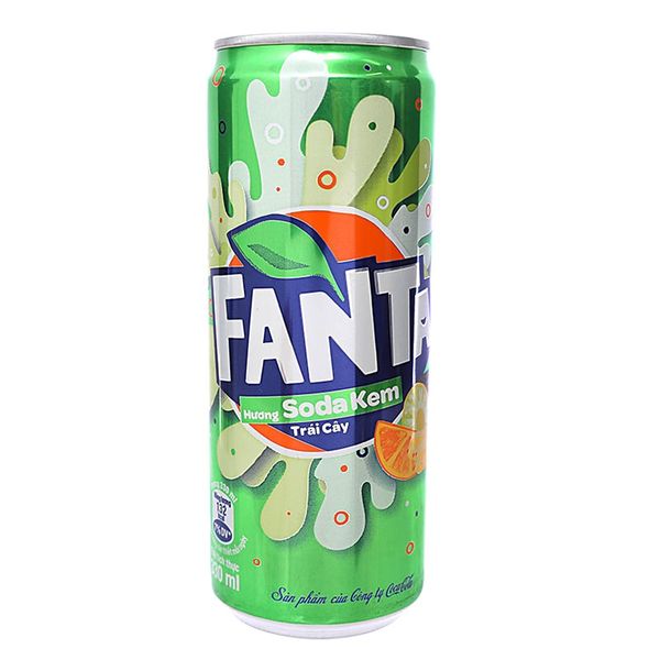  Nước ngọt Fanta vị soda kem lon 330ml 