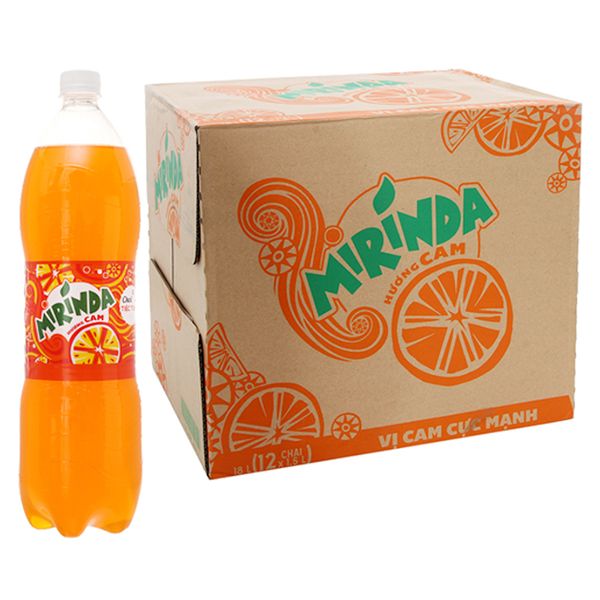  Nước ngọt Mirinda vị cam thùng 24 chai x 1.5 lít 