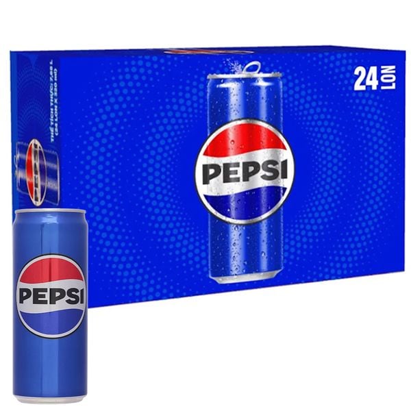  Nước giải khát có gas Pepsi thùng 24 lon x 330ml 