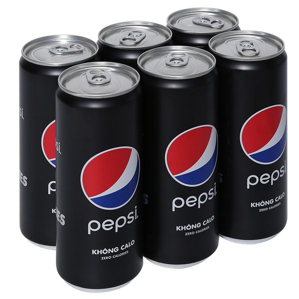  Nước ngọt Pepsi không calo lốc 6 lon x 320ml 