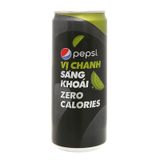  Nước ngọt Pepsi không calo vị chanh thùng 24 lon x 330ml 