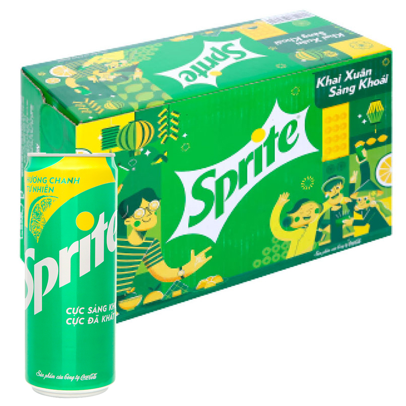 Nước ngọt Sprite vị chanh thùng 24 lon x 330ml – Chuỗi Tạp Hóa Việt ...
