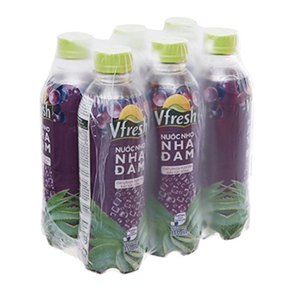  Nước nho & nha đam Vfresh lốc 6 chai x 350ml 