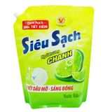  Nước rửa chén Lix hương chanh túi 3,5 kg 