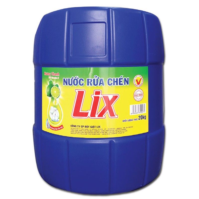  Nước rửa chén Lix siêu sạch hương chanh chai 750 g 