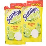  Nước rửa chén Sunlight hương chanh 100 thùng 18 túi x 750 g 