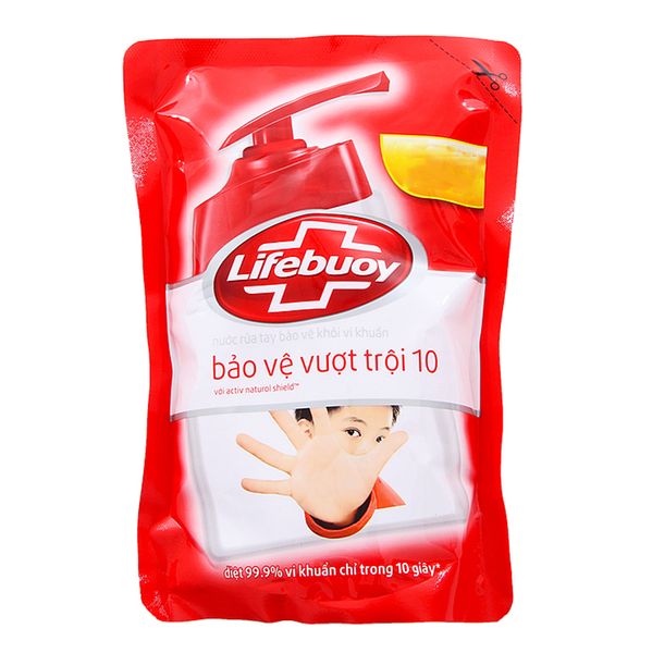  Nước rửa tay Lifebuoy bảo vệ vượt trội 10 túi 450 g 