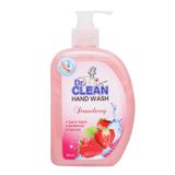  Nước rửa tay sạch khuẩn Dr. Clean hương dâu bộ 3 chai x 500ml 