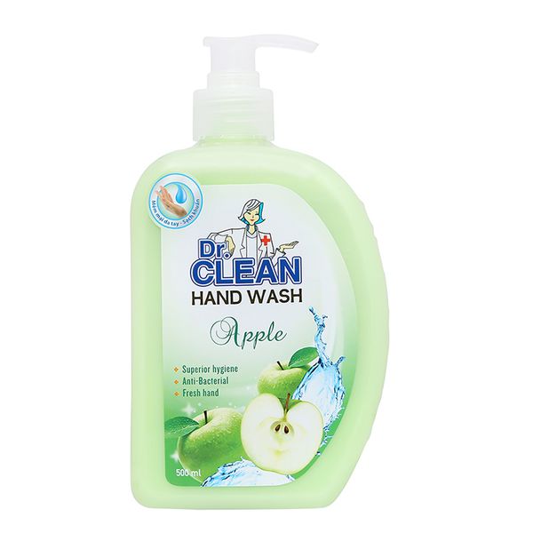  Nước rửa tay Dr. Clean hương táo chai 500ml 
