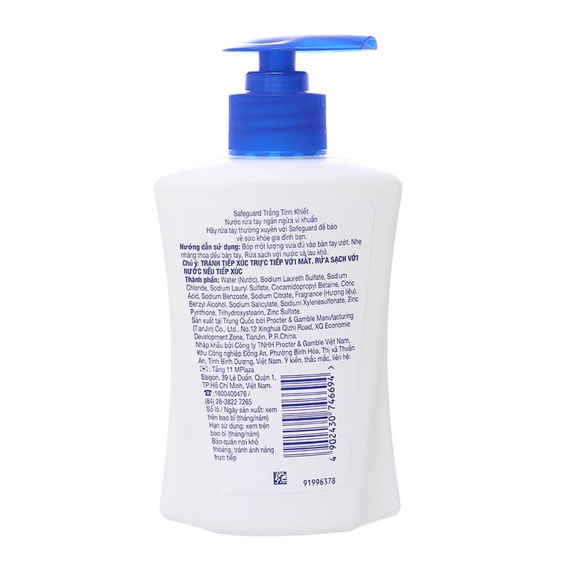  Nước rửa tay Safeguard hương tự nhiên chai 225ml 