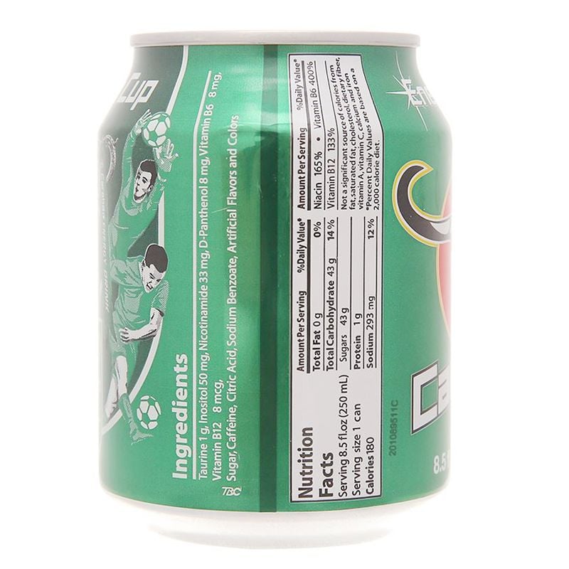  Nước tăng lực Carabao lon 250ml 