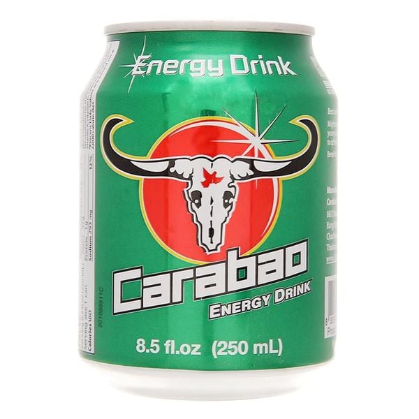  Nước tăng lực Carabao lon 250ml 