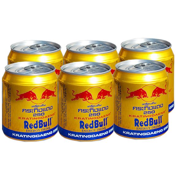  Nước tăng lực Redbull lốc 6 lon x 250 ml 