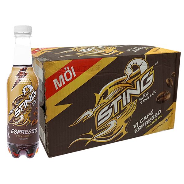  Nước tăng lực Sting Espresso cà phê thùng 24 chai x 330ml 