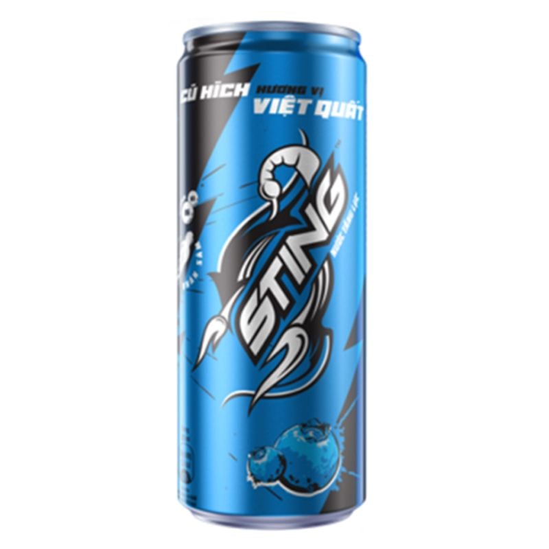  Nước tăng lực Sting Sleek hương việt quất lon 320ml 