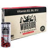  Nước tăng lực Warrior hương dâu thùng 24 lon x 325ml 