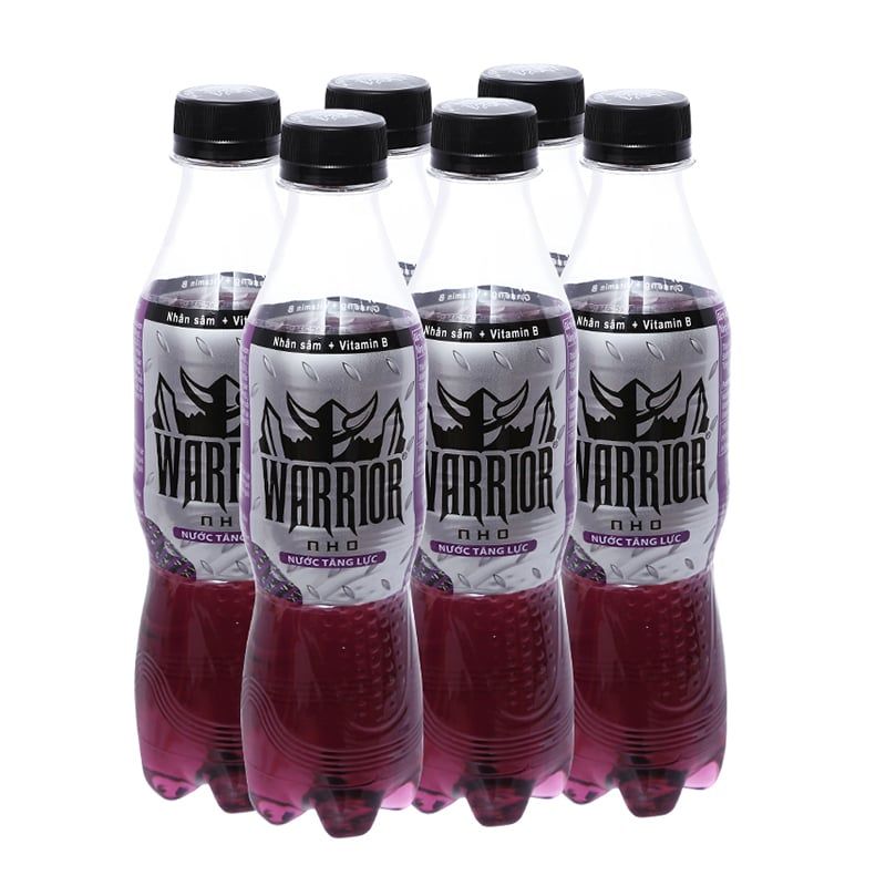  Nước tăng lực Warrior hương nho thùng 24 chai x 330ml 