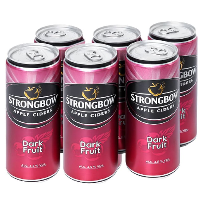 Strongbow Cold Nước táo lên men Strongbow gold Apple vị dâu đen lốc 6 lon x 330ml ...