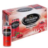  Nước táo lên men Strongbow gold Apple vị dâu thùng 24 lon x 330ml 