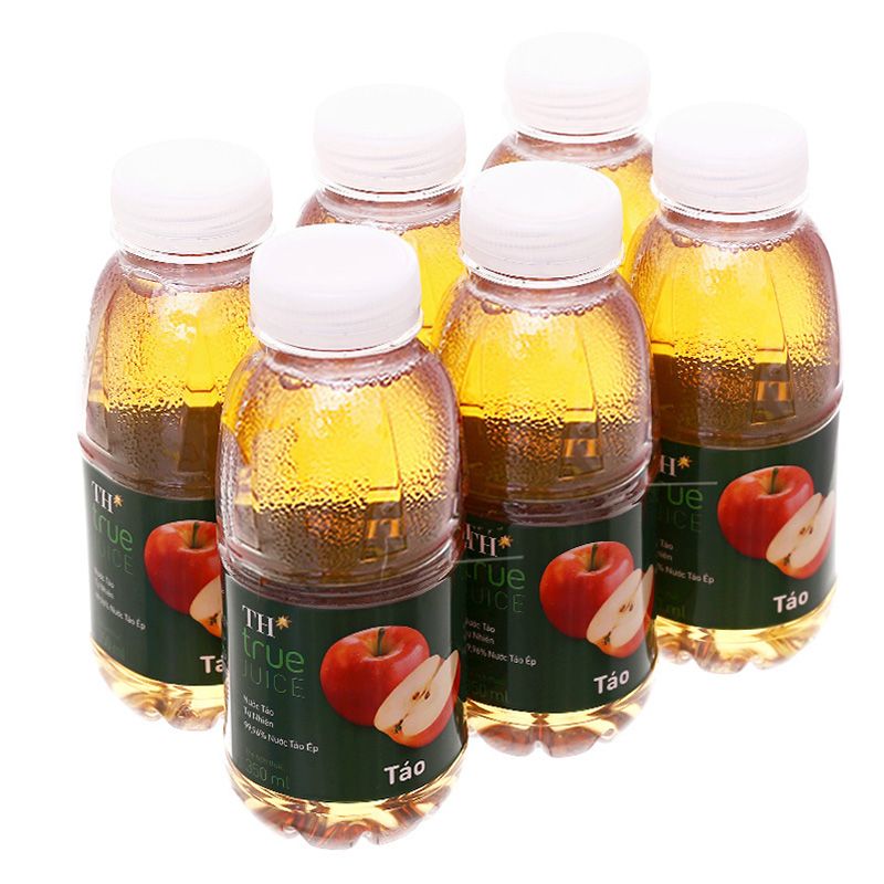  Nước táo ép tự nhiên 99,96% TH True Juice thùng 24 chai x 350 Ml 