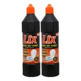  Nước tẩy bồn cầu Lix đậm đặc 2x sạch mảng bám bộ 2 chai x 1kg 