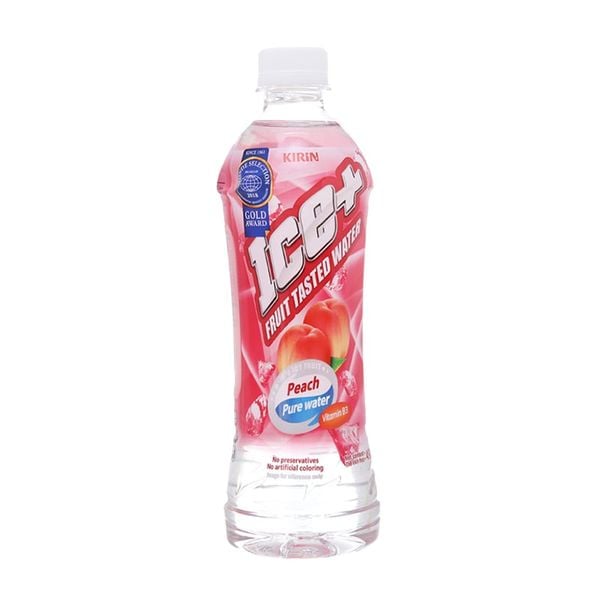  Nước trái cây Ice+ vị đào chai 345ml 