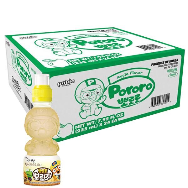  Nước trái cây Pororo vị lúa mạch thùng 24 chai x 220ml 